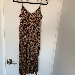 Mid length silk Cheetah dress